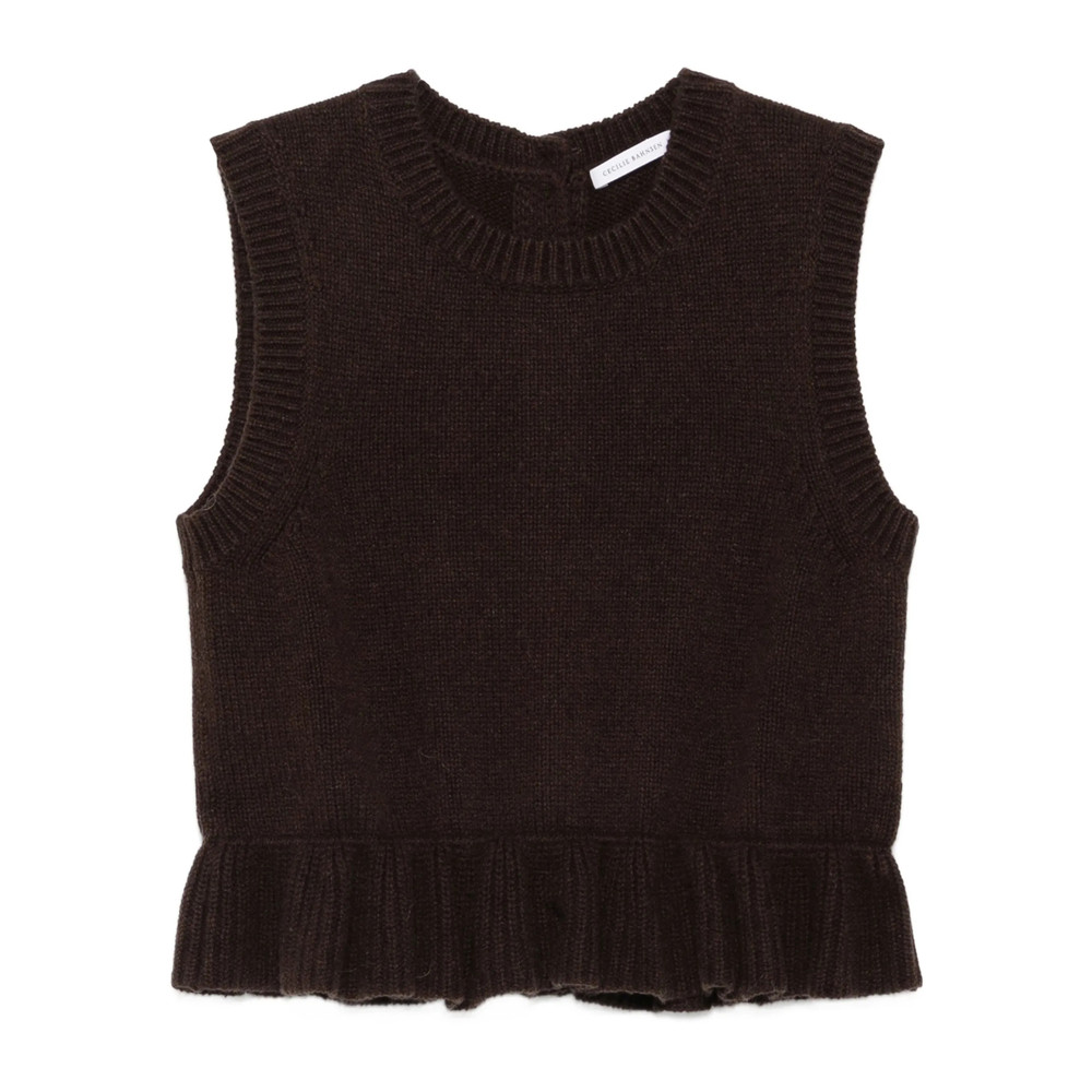 Cecilie Bahnsen Sleeveless Cashmere-blend Cardigan