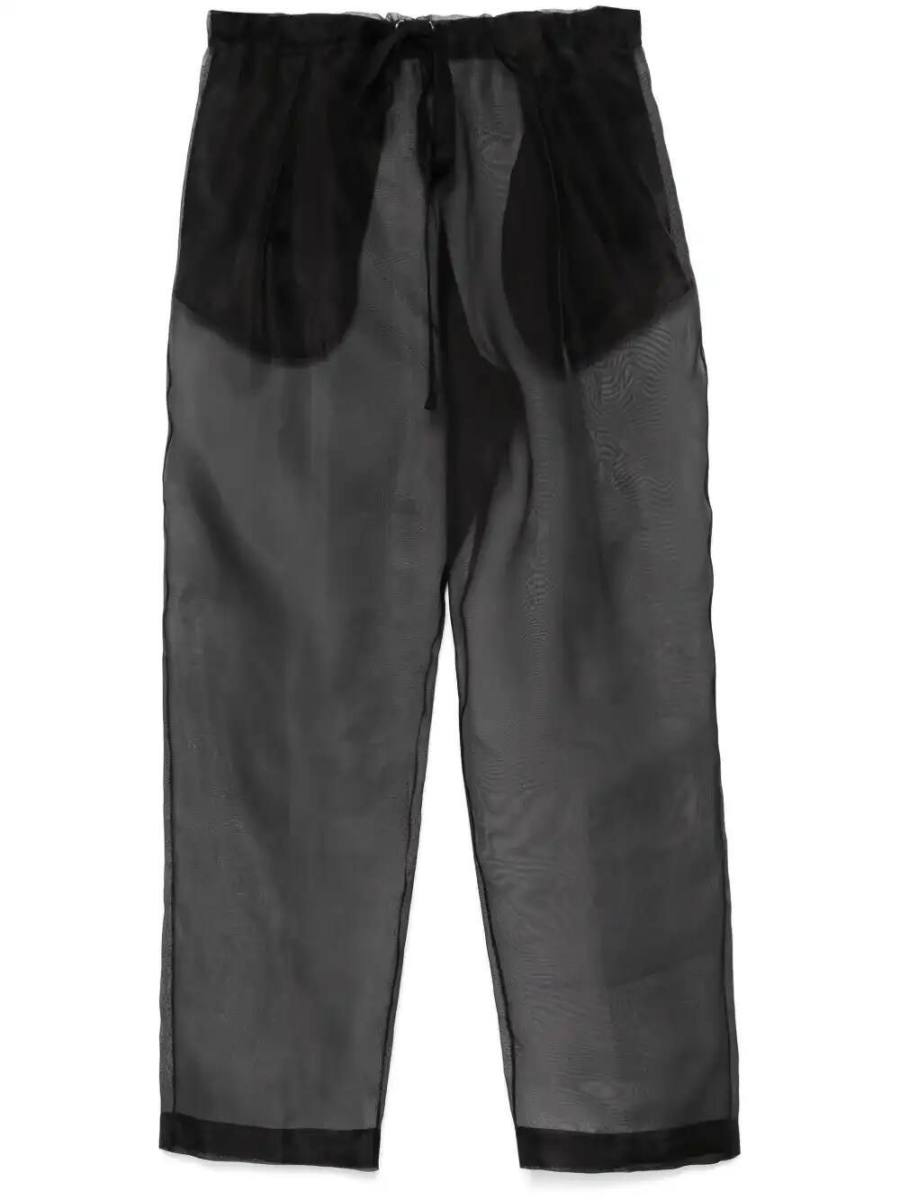 silk trousers