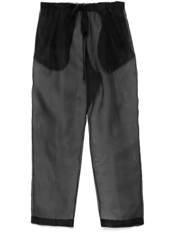 silk trousers