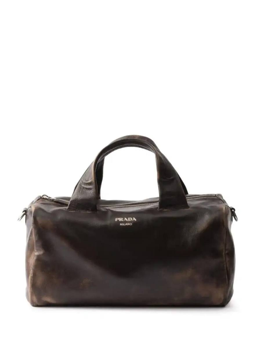nappa leather duffle bag
