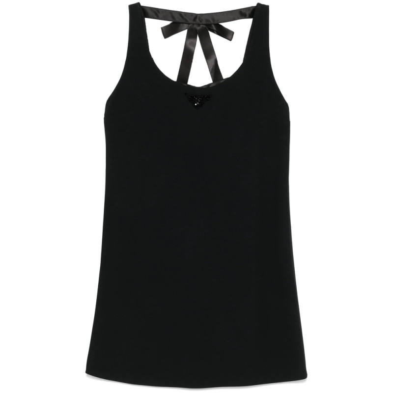 Prada Triangle-logo Mini Dress