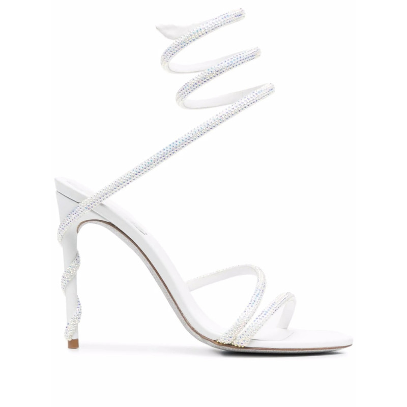 Caovilla 120mm Cecile Rhinestone Sandals
