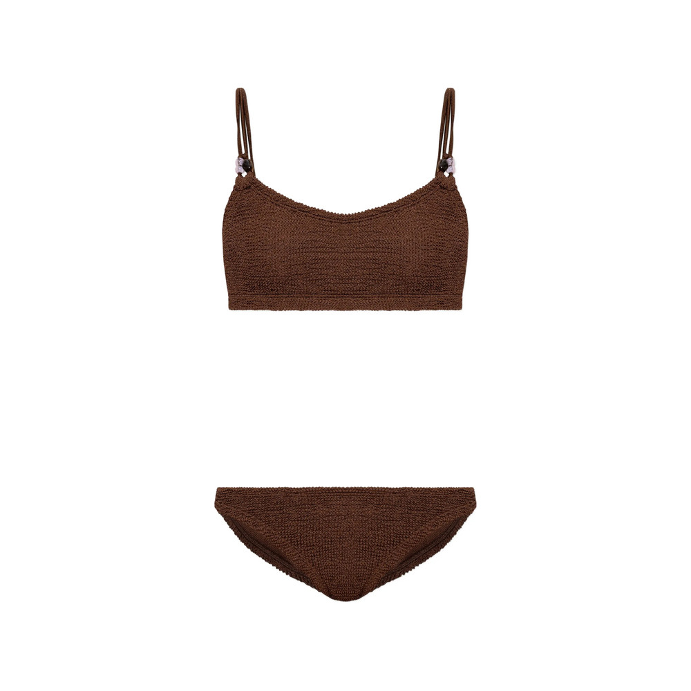 Hunza G Cassie Beaded Crinkle Bikini