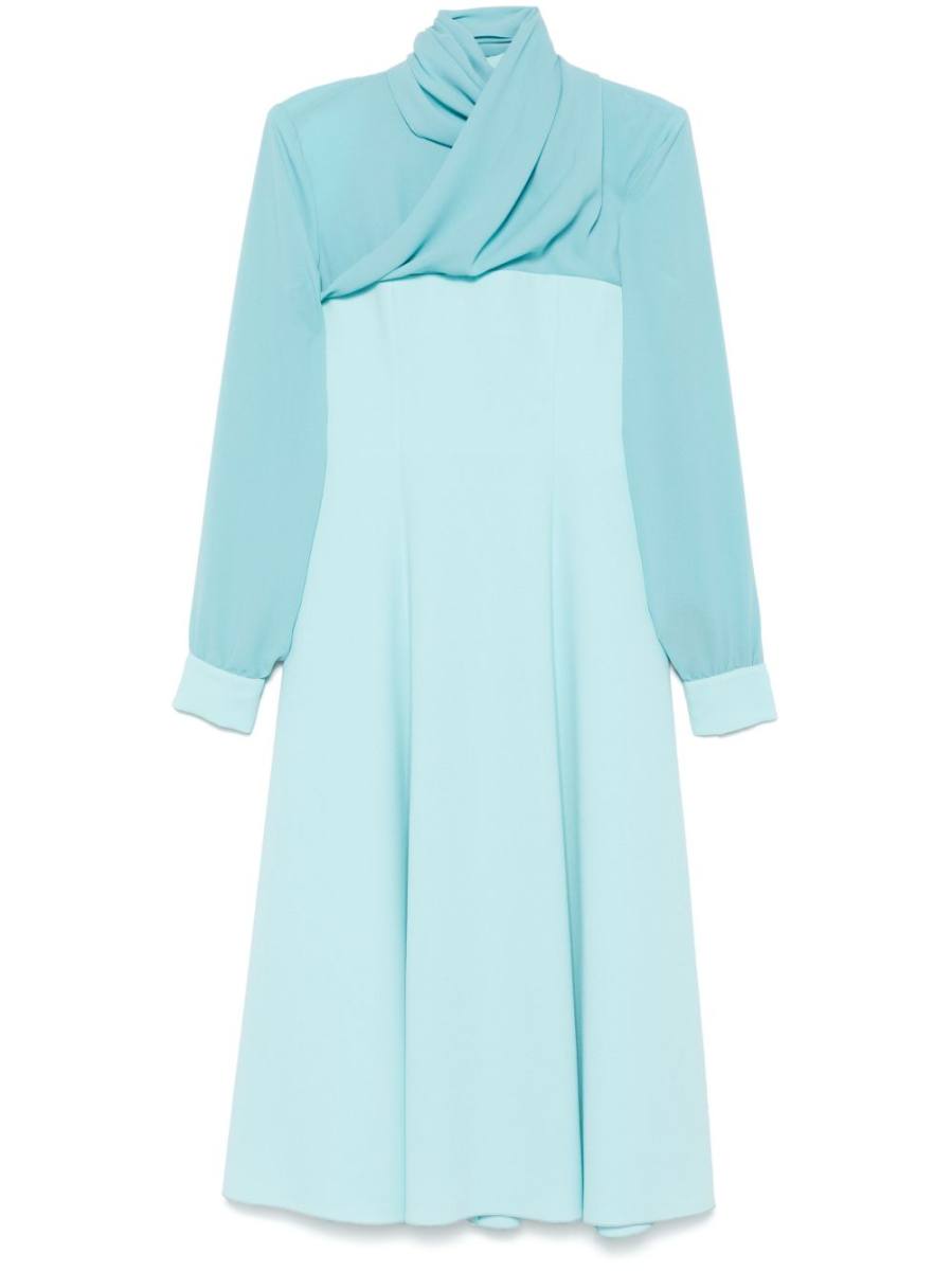draped maxi dress