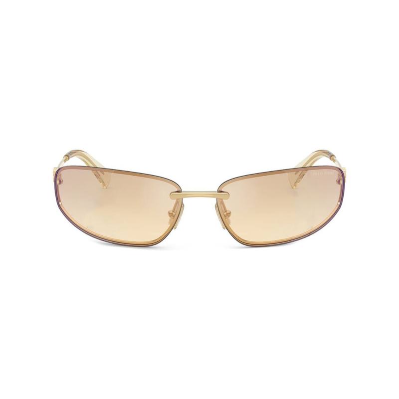 Miu Miu Wraparound-frame Sunglasses