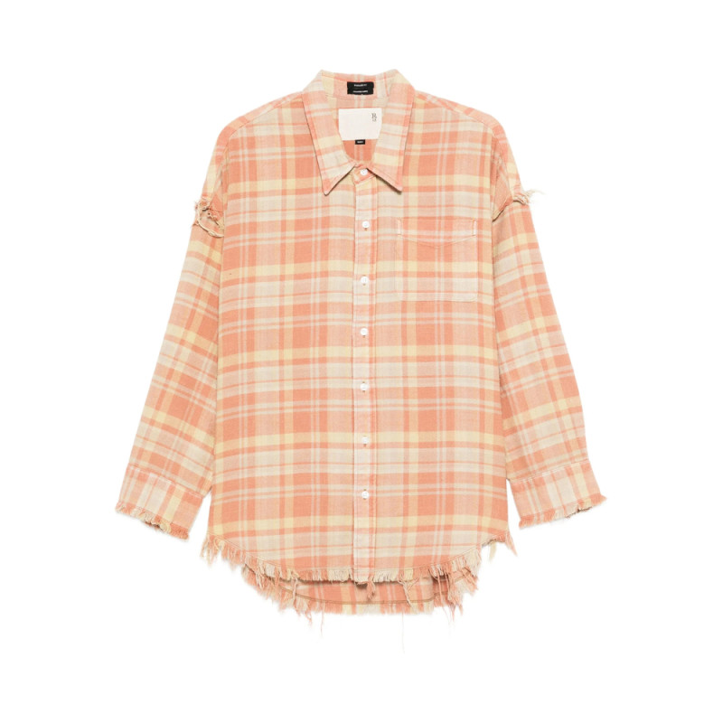 R13 Checked Cotton Shirt