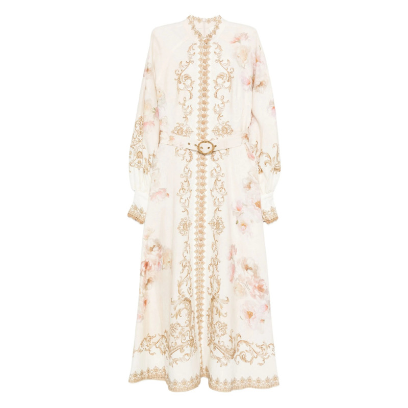 Zimmermann Floral-print Buttoned Dress