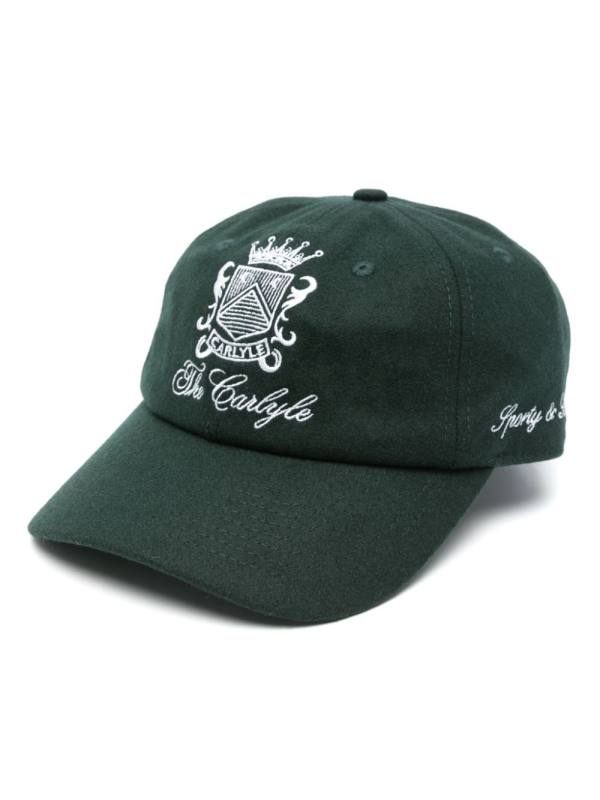emblem-embroidered cap