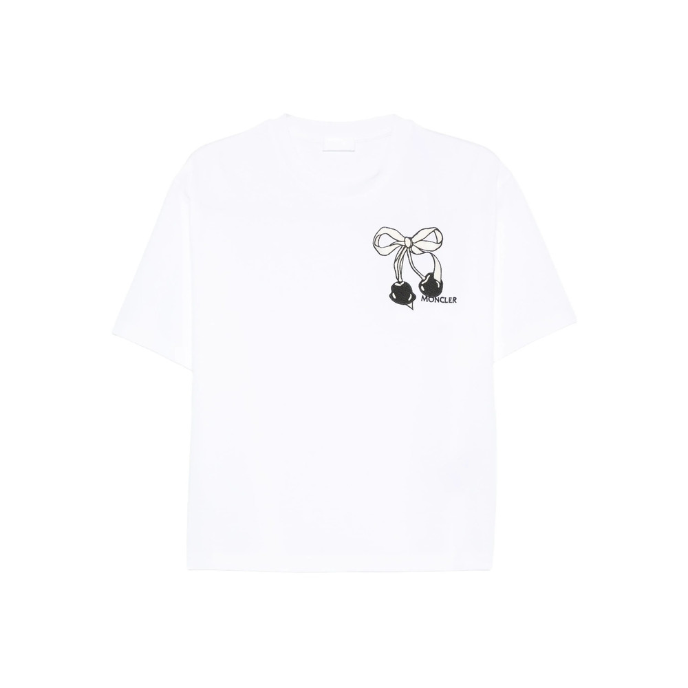 Moncler Bow-embroidered T-shirt