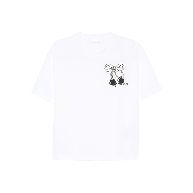 Moncler Bow-embroidered T-shirt
