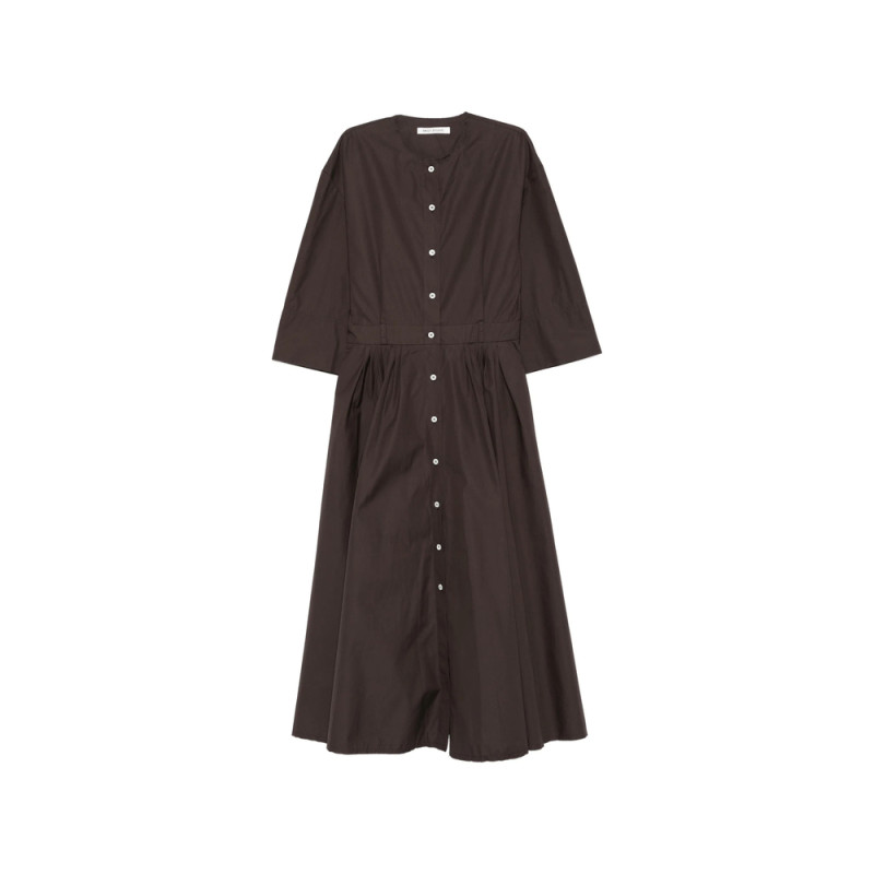 Mark Kenly Domino Tan Denilla Buttonned Front Midi Dress