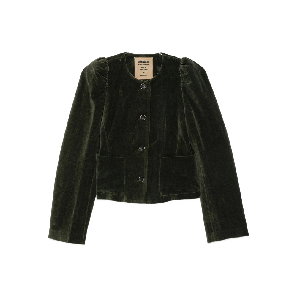 Uma Wang Long-sleeves Velvet Jacket