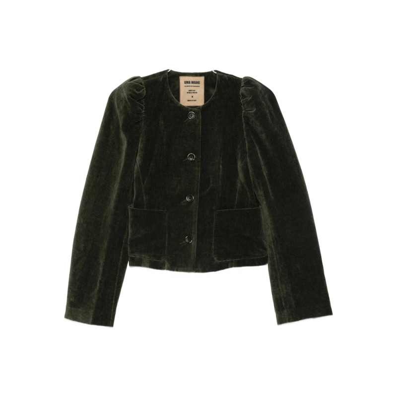 Uma Wang Long-sleeves Velvet Jacket