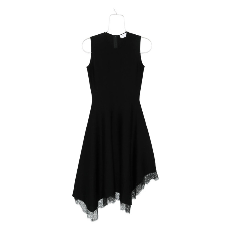 Alexander Mcqueen Lace-trimmed Sleeveless Dress