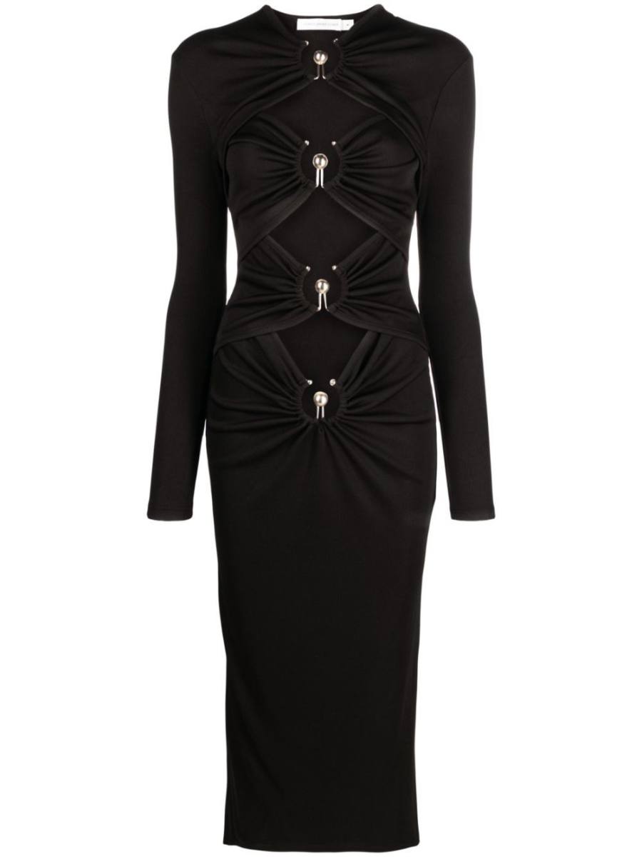 Orbit cut-out midi dress