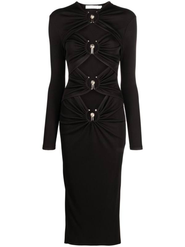Orbit cut-out midi dress