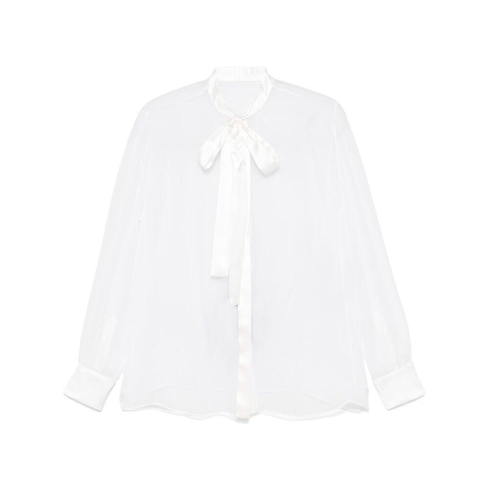 Dolce & Gabbana Chiffon Pussy-bow Shirt