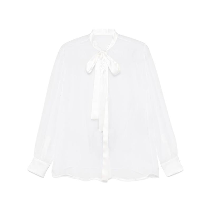 Dolce & Gabbana Chiffon Pussy-bow Shirt