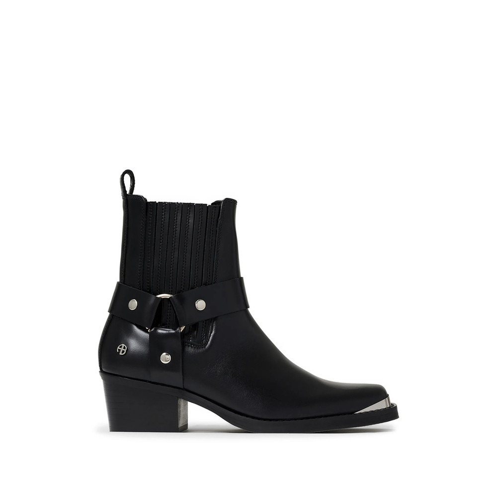 Anine Bing Mid Biker Boots - Black
