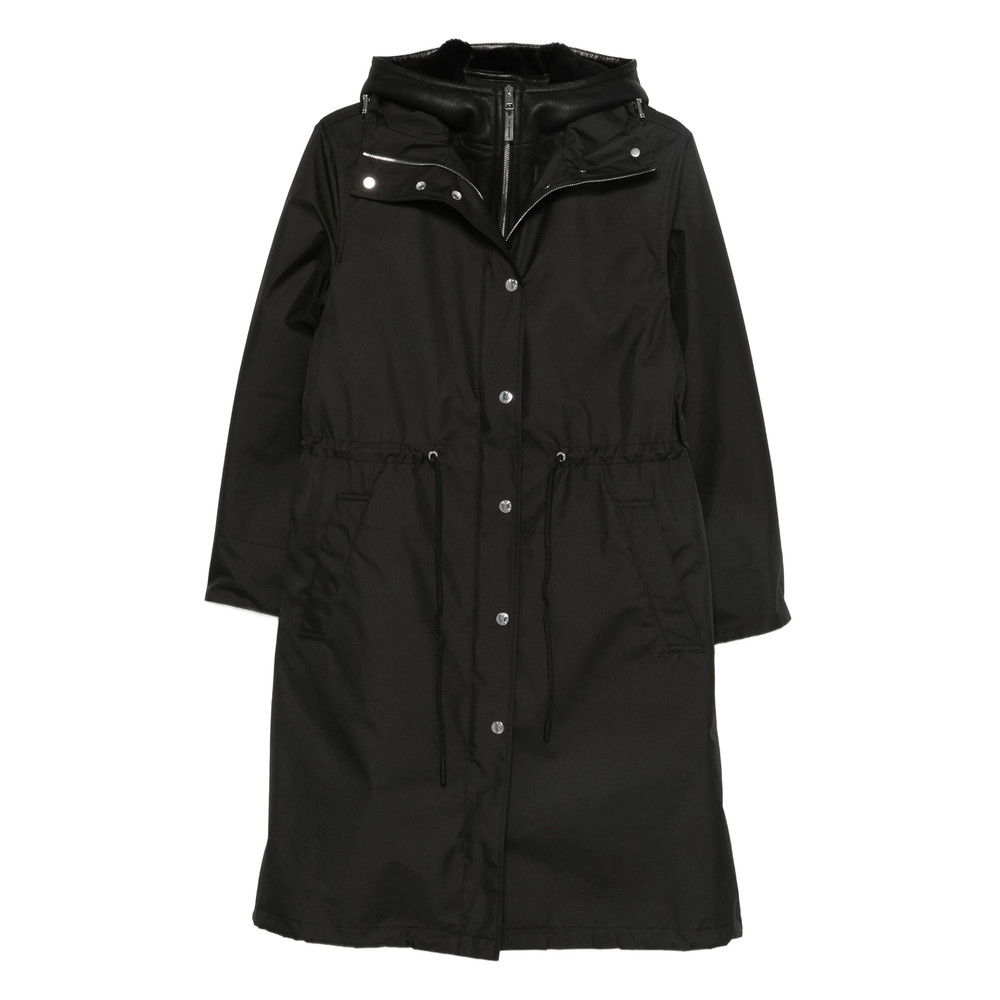 Yves Salomon Hooded Drawstring-waist Parka