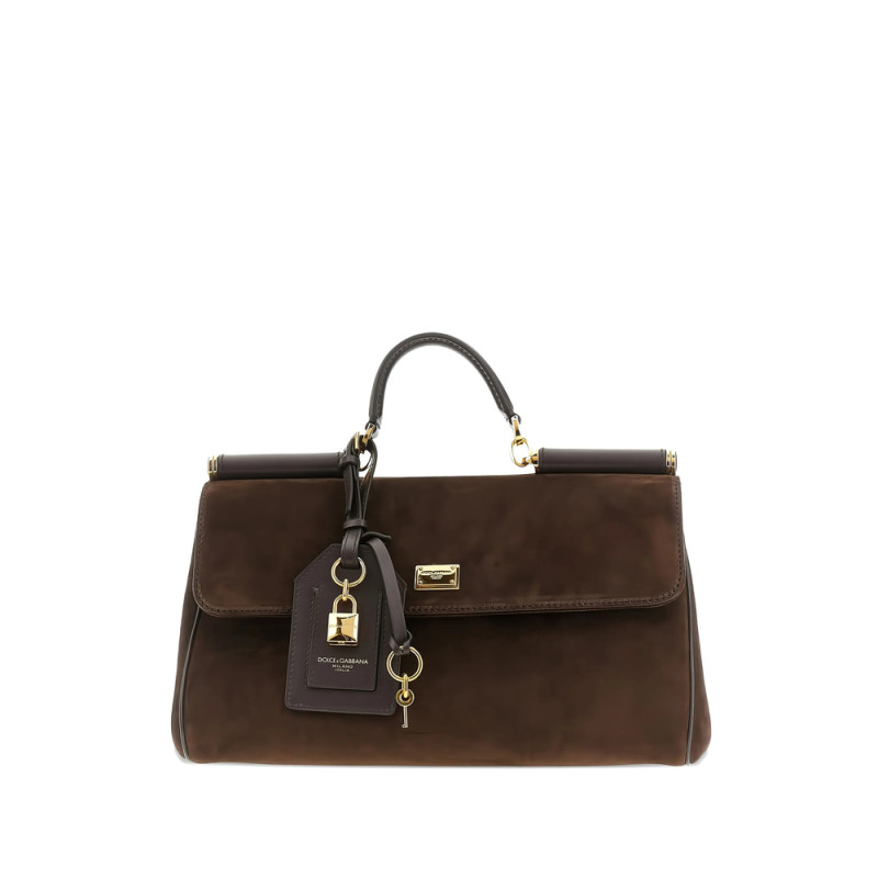 Dolce & Gabbana My Sicily Padlock-embellished Suede Tote Bag
