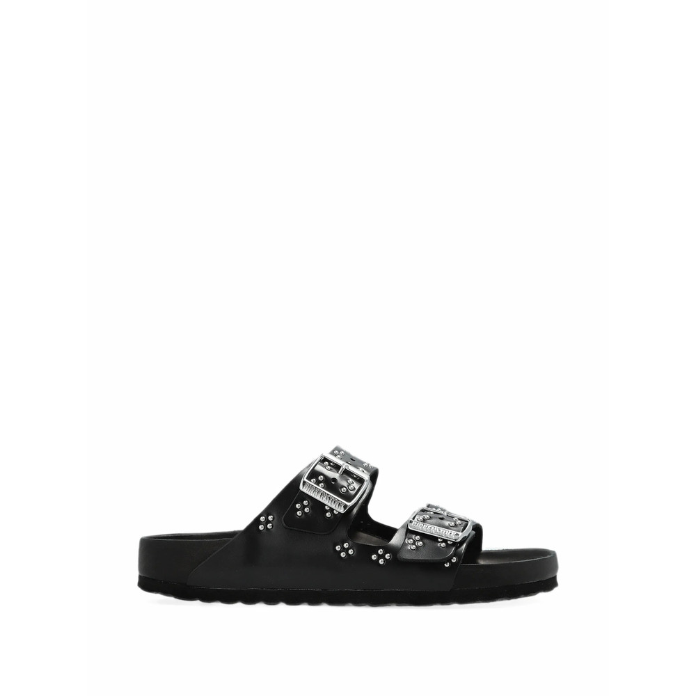 Birkenstock Arizona Rivet-border Small Natural-leather Sandals