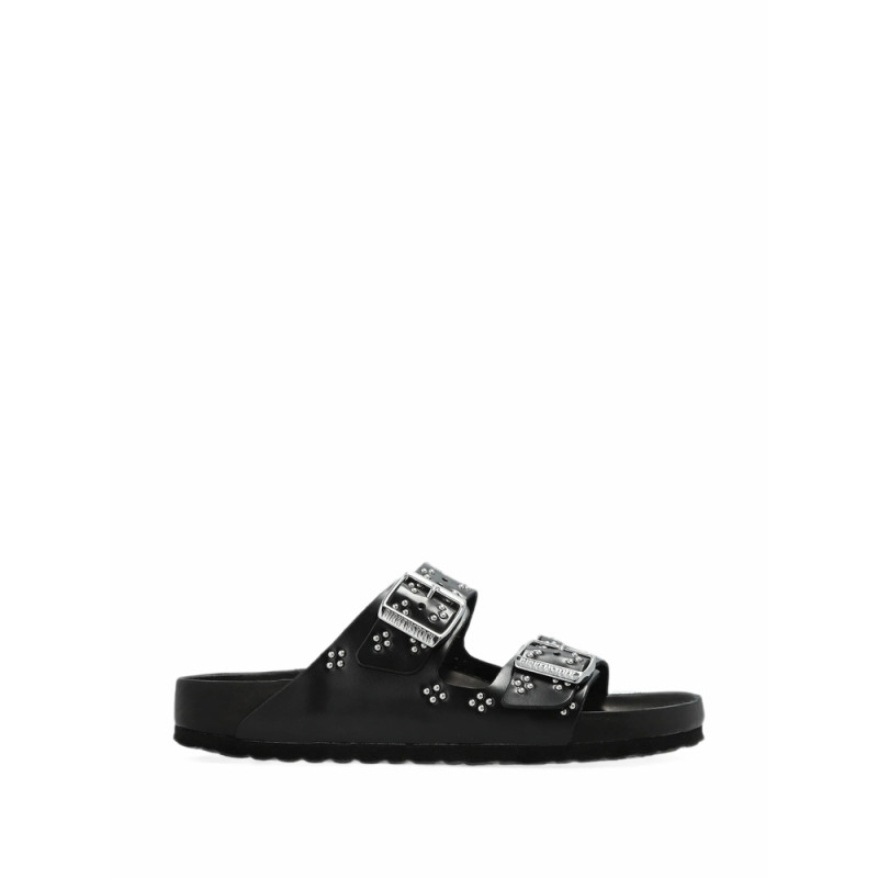 Birkenstock Arizona Rivet-border Small Natural-leather Sandals