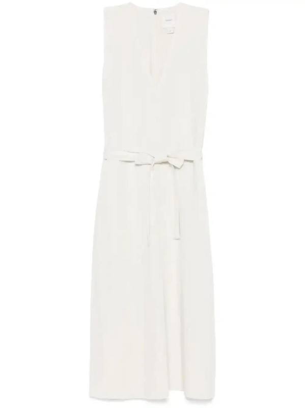 belted midi dress