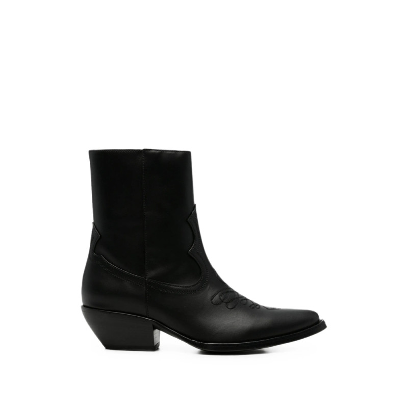 Amiri Embroidered Leather Boots