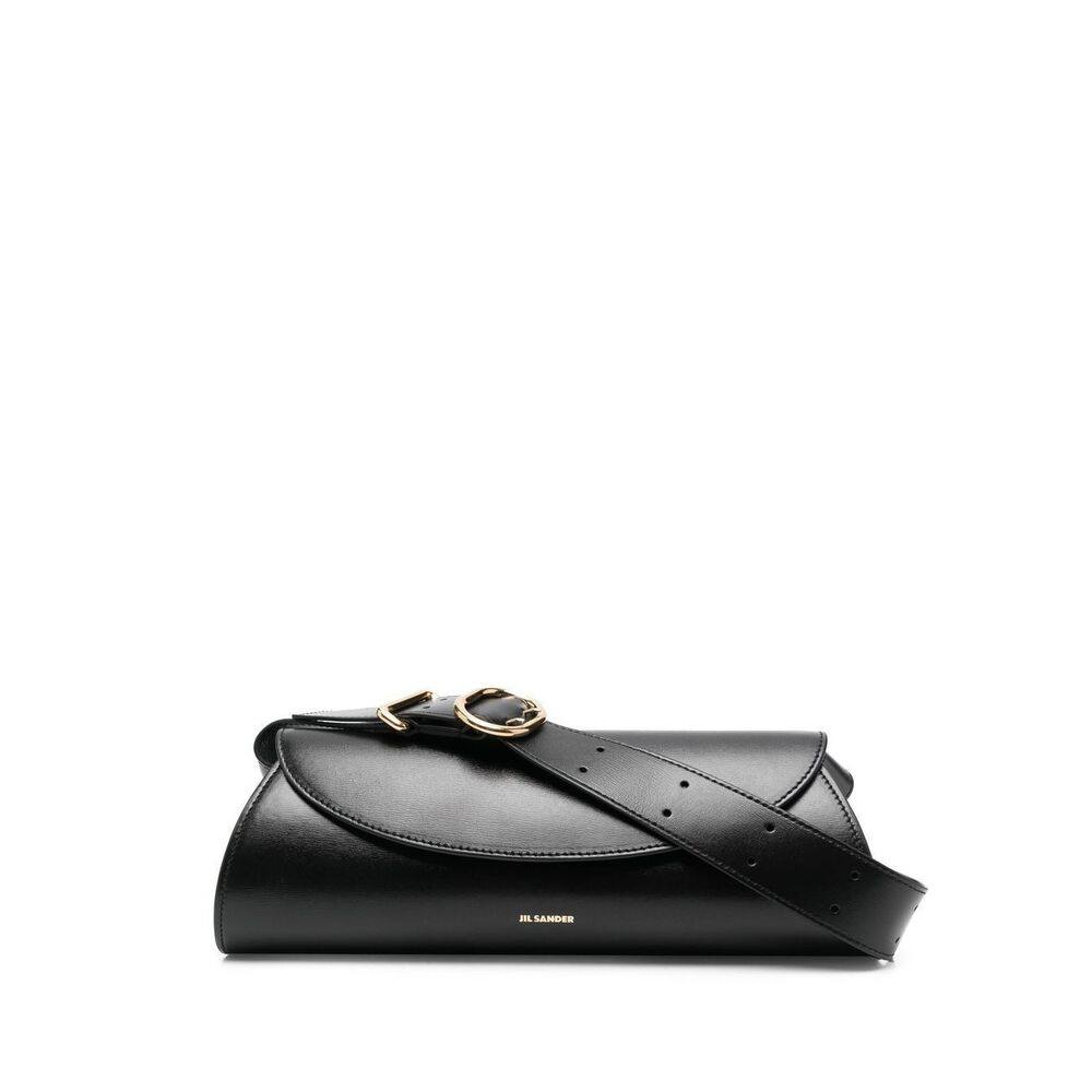 Jil Sander Small Cannolo Leather Shoulder Bag