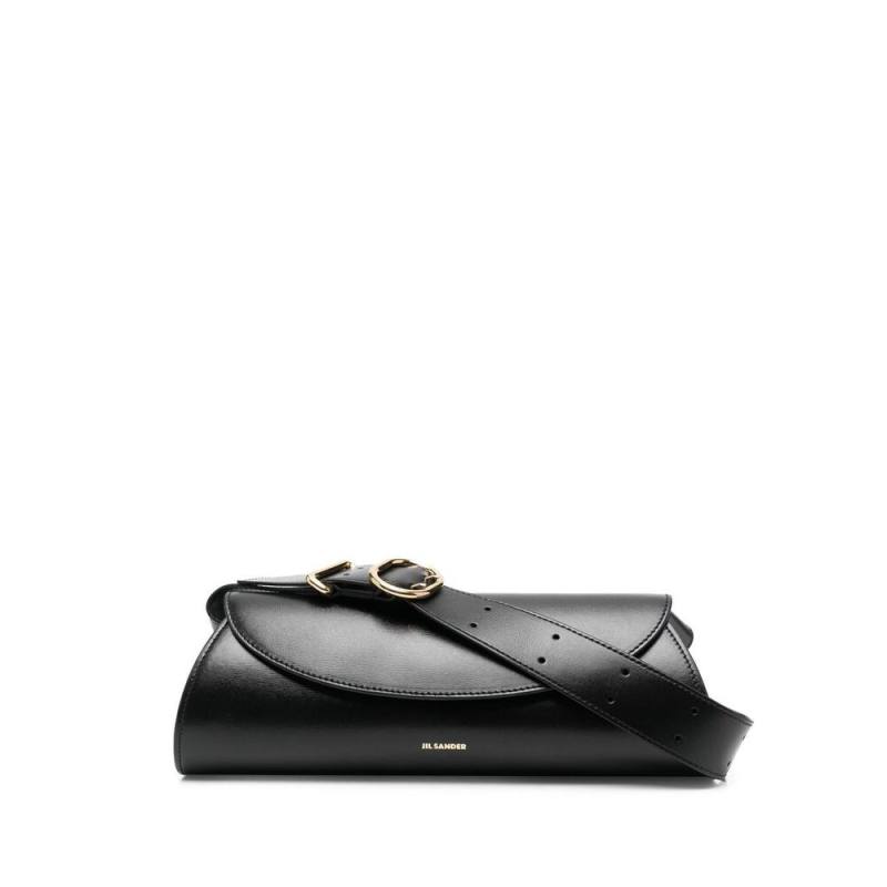 Jil Sander Small Cannolo Leather Shoulder Bag