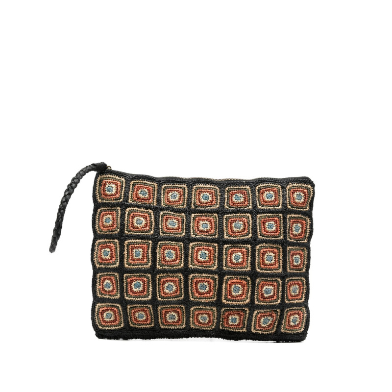 Ibeliv Patterned Woven Clutch Bag