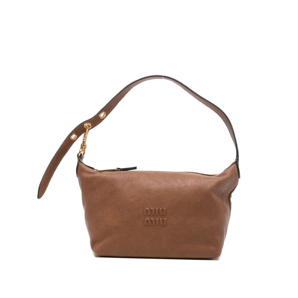 Miu Miu Mini Logo Leather Shoulder Bag
