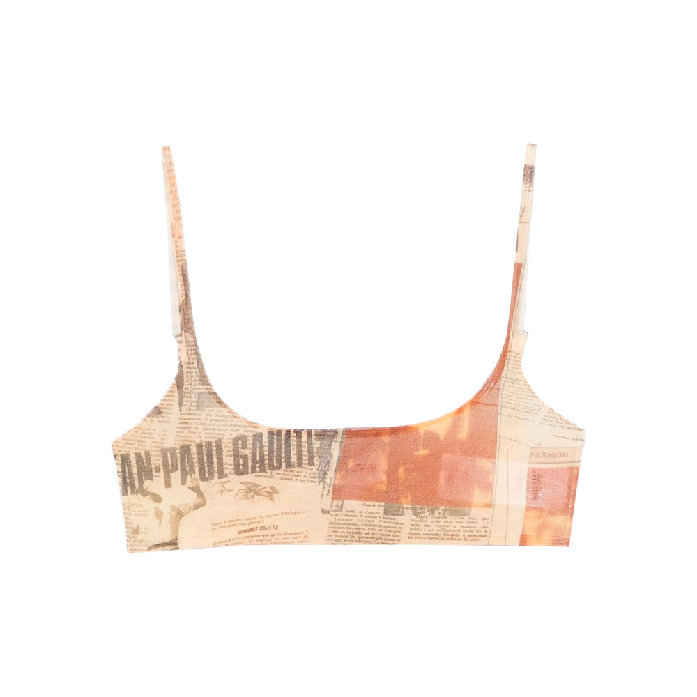 Jean Paul Gaultier Newspaper-print Top