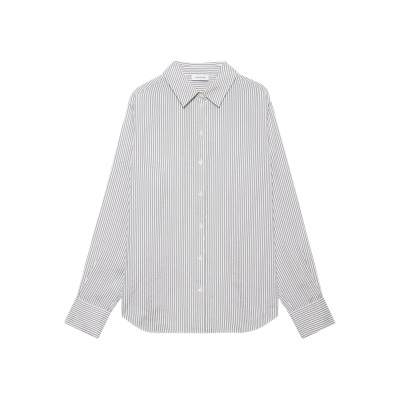 Anine Bing Essie Striped Cotton Shirt