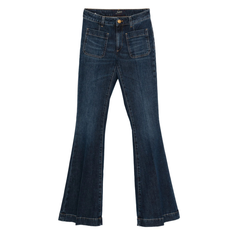 Seafarer Capucine Flap-pocket Bootcut Jeans