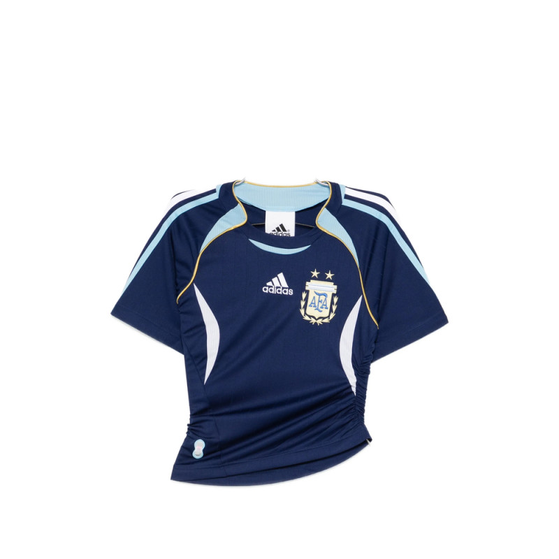 Adidas Argentina Reconstructed Bringback Striped Short-sleeve T-shirt