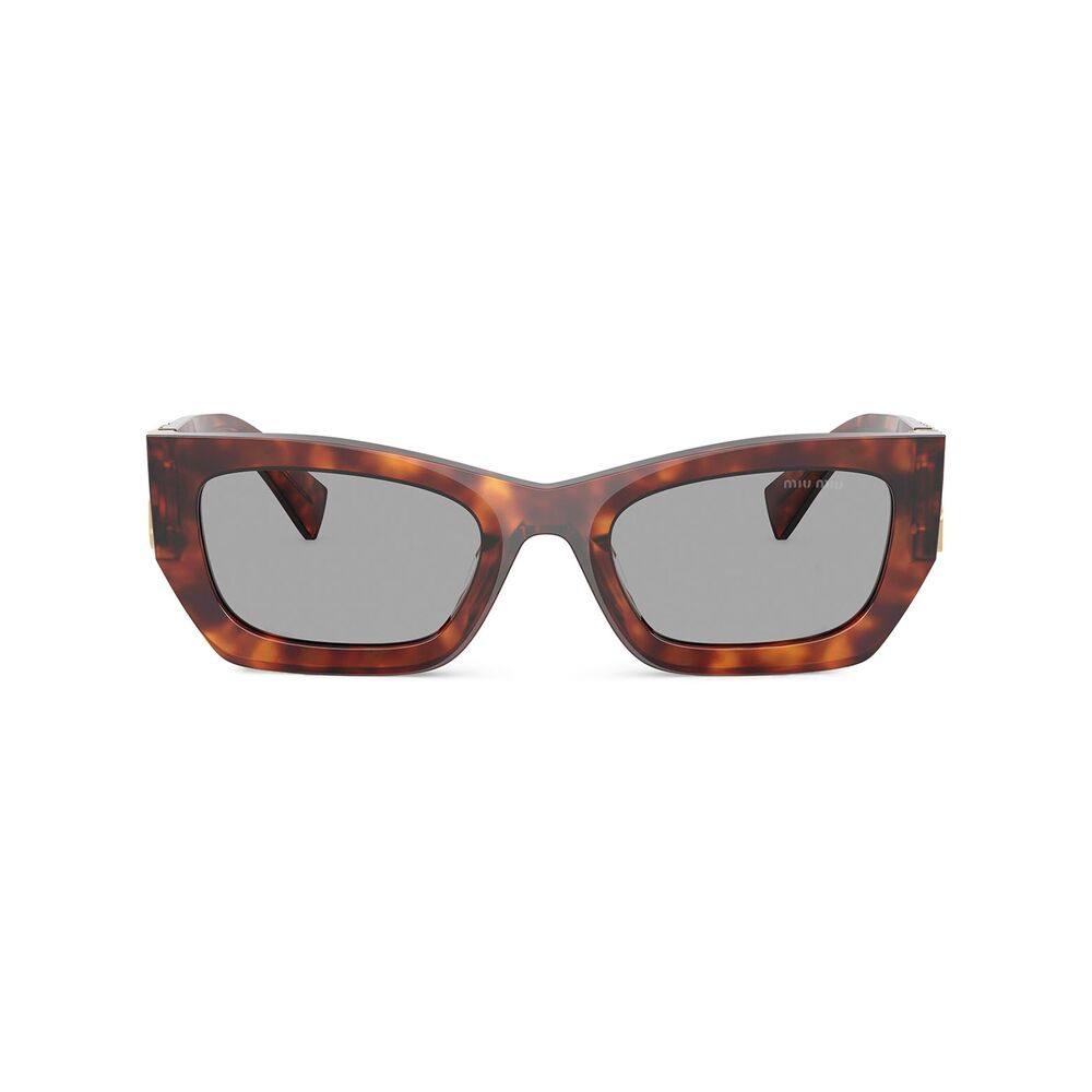 Miu Miu Tortoiseshell-effect Rectangle Sunglasses
