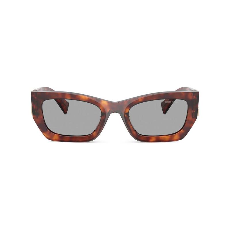 Miu Miu Tortoiseshell-effect Rectangle Sunglasses