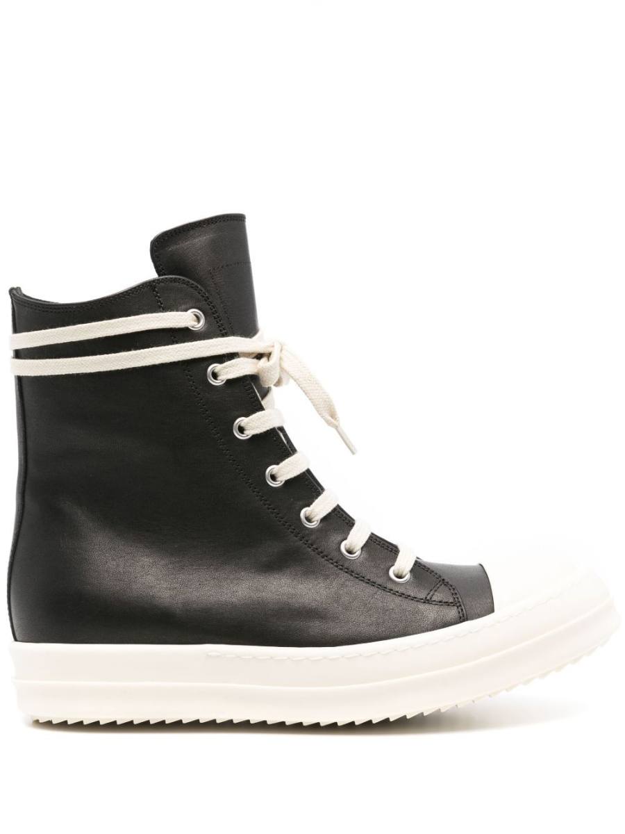 rubber-toecap high-top sneakers