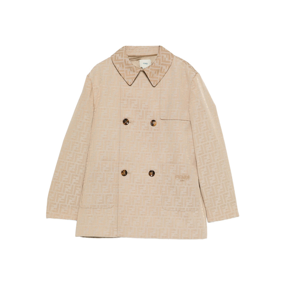 Fendi Monogram Double-breasted Coat