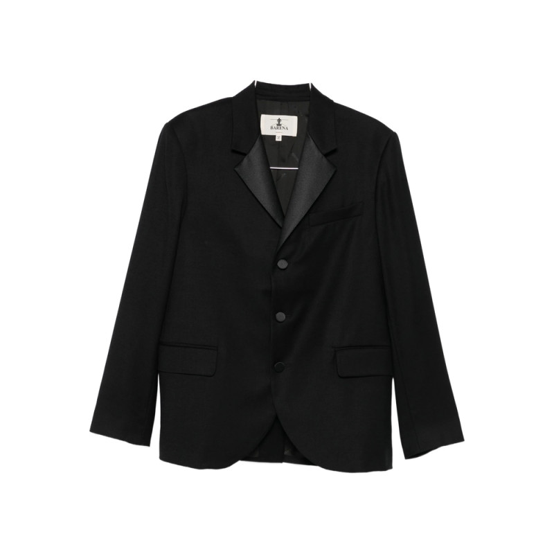 Barena Satin-lapel Three-button Blazer