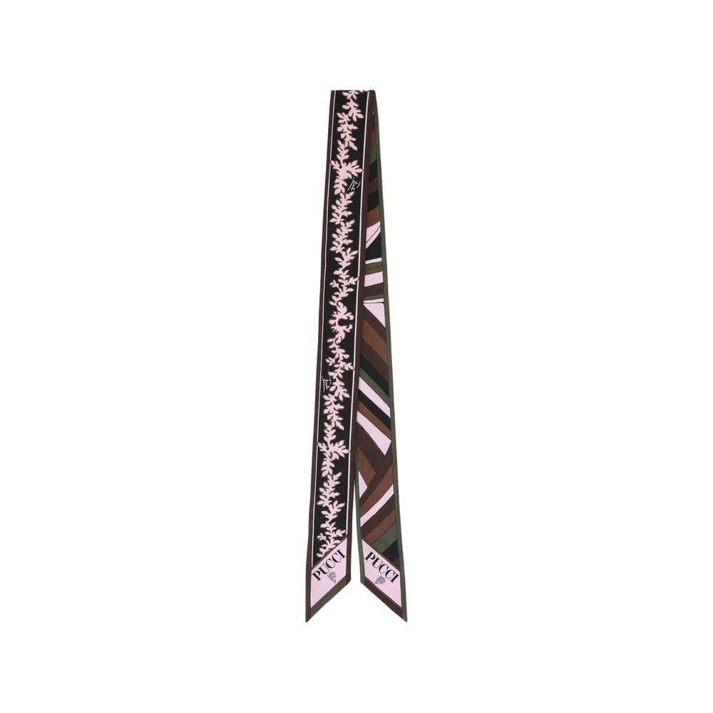 Pucci Mixed Print Silk Bandeau