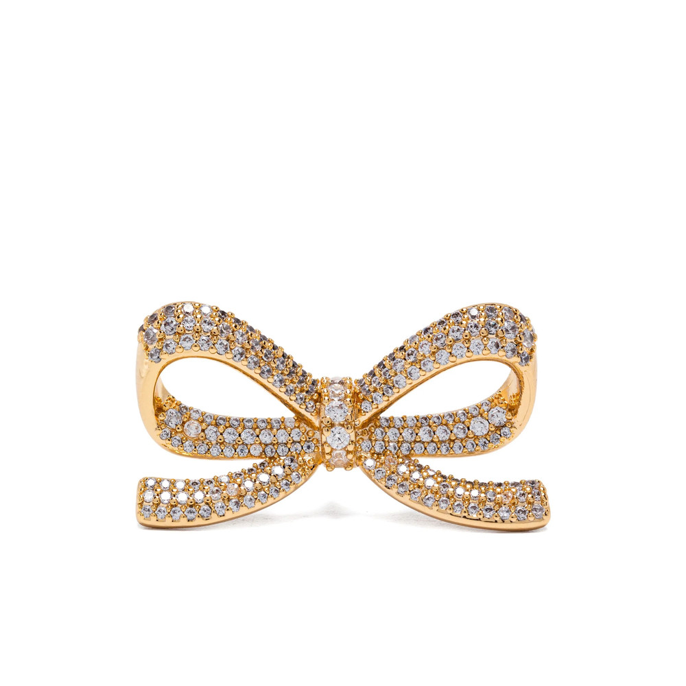 Self-portrait Bow Crystal Earrings