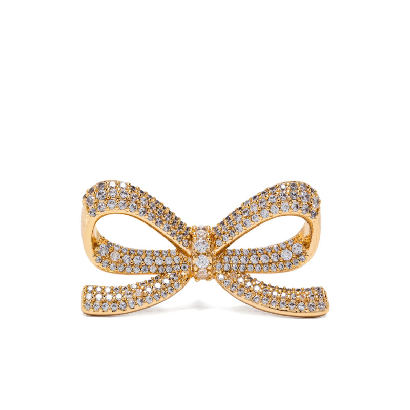 Self-portrait Bow Crystal Earrings