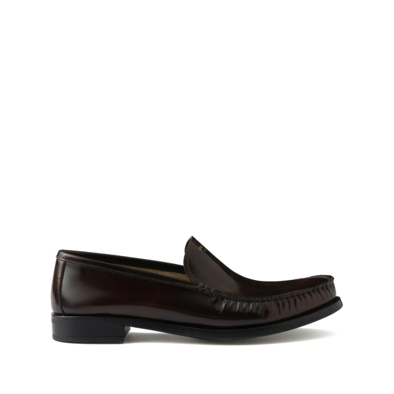 Prada Brushed Leather Loafers