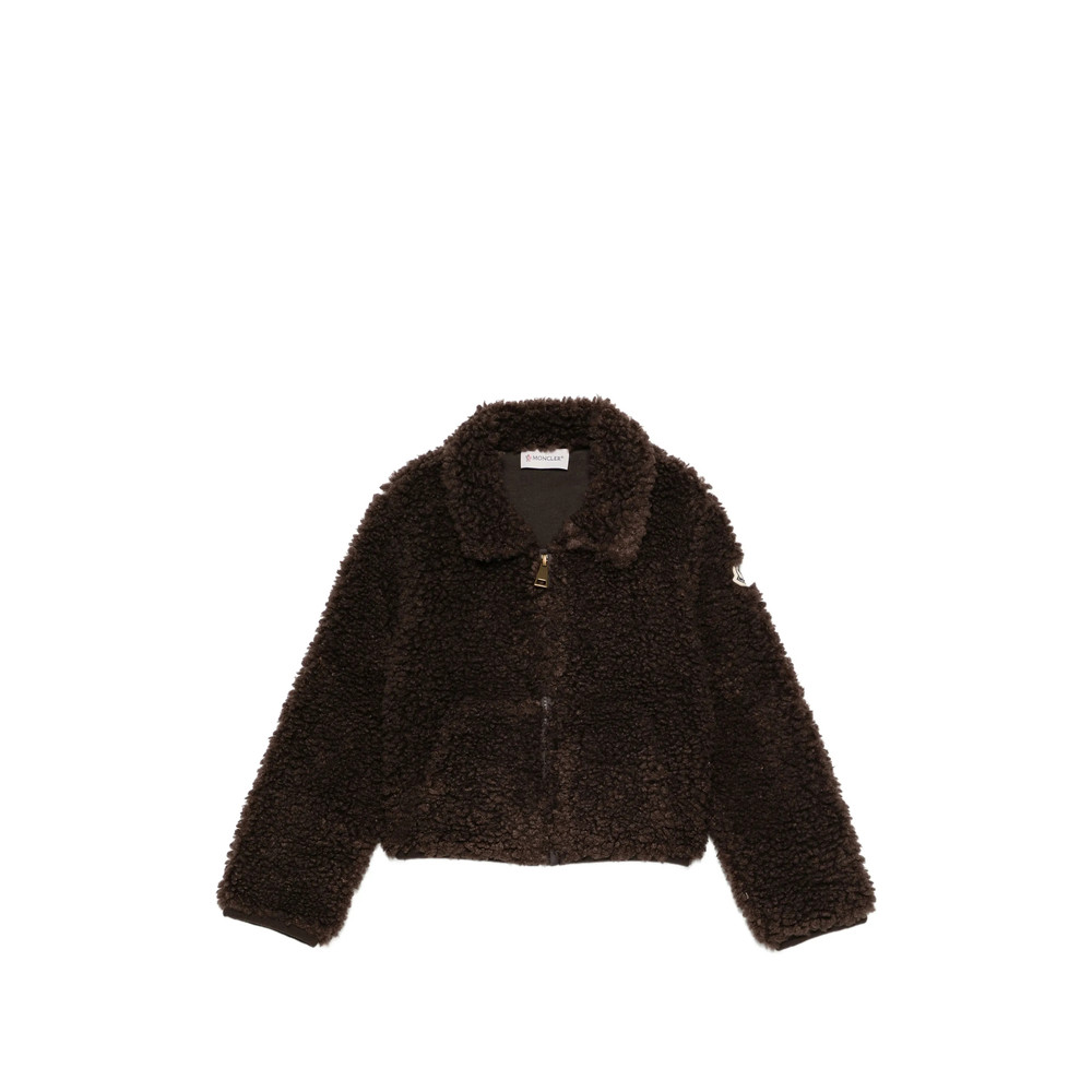 Moncler Logo-patch Faux-shearling Jacket