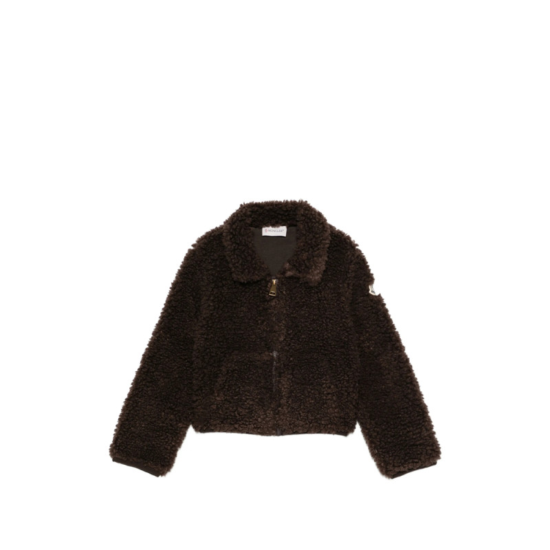 Moncler Logo-patch Faux-shearling Jacket