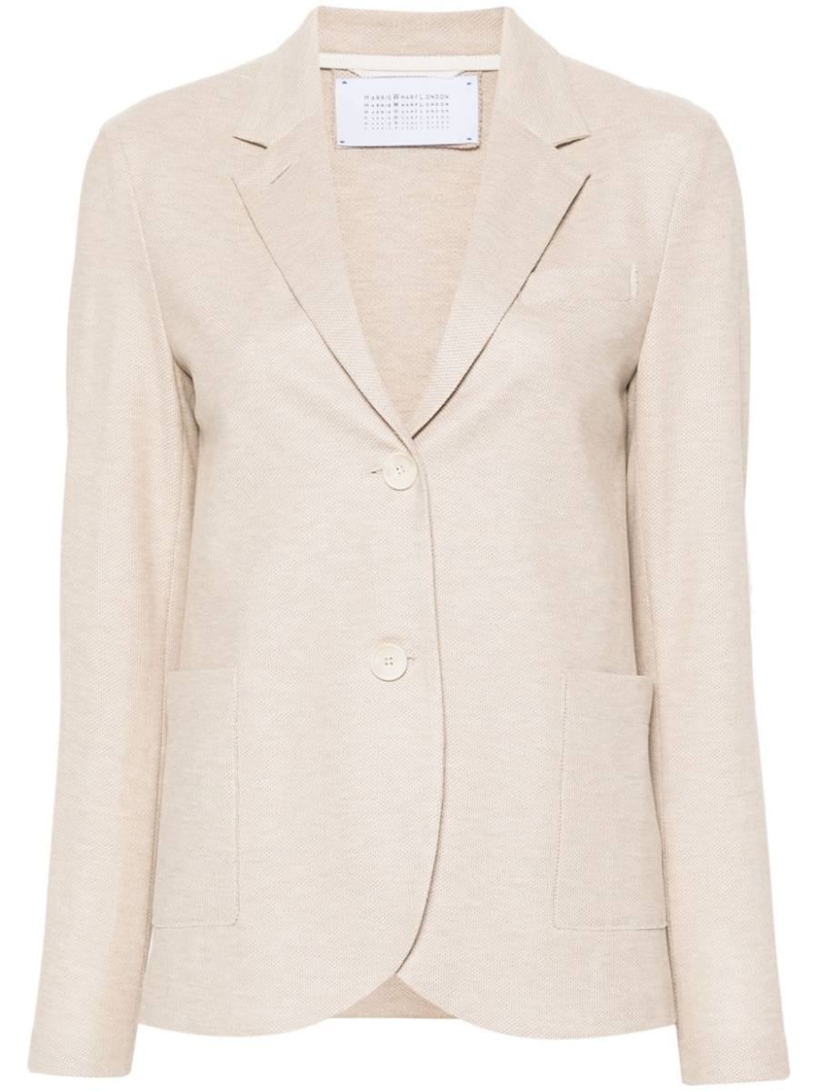 honeycomb double-breasted blazer