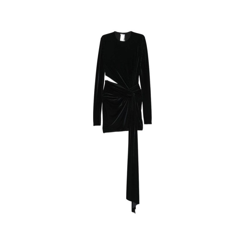 Amazuin Anouk Velvet Cut-out Mini Dress